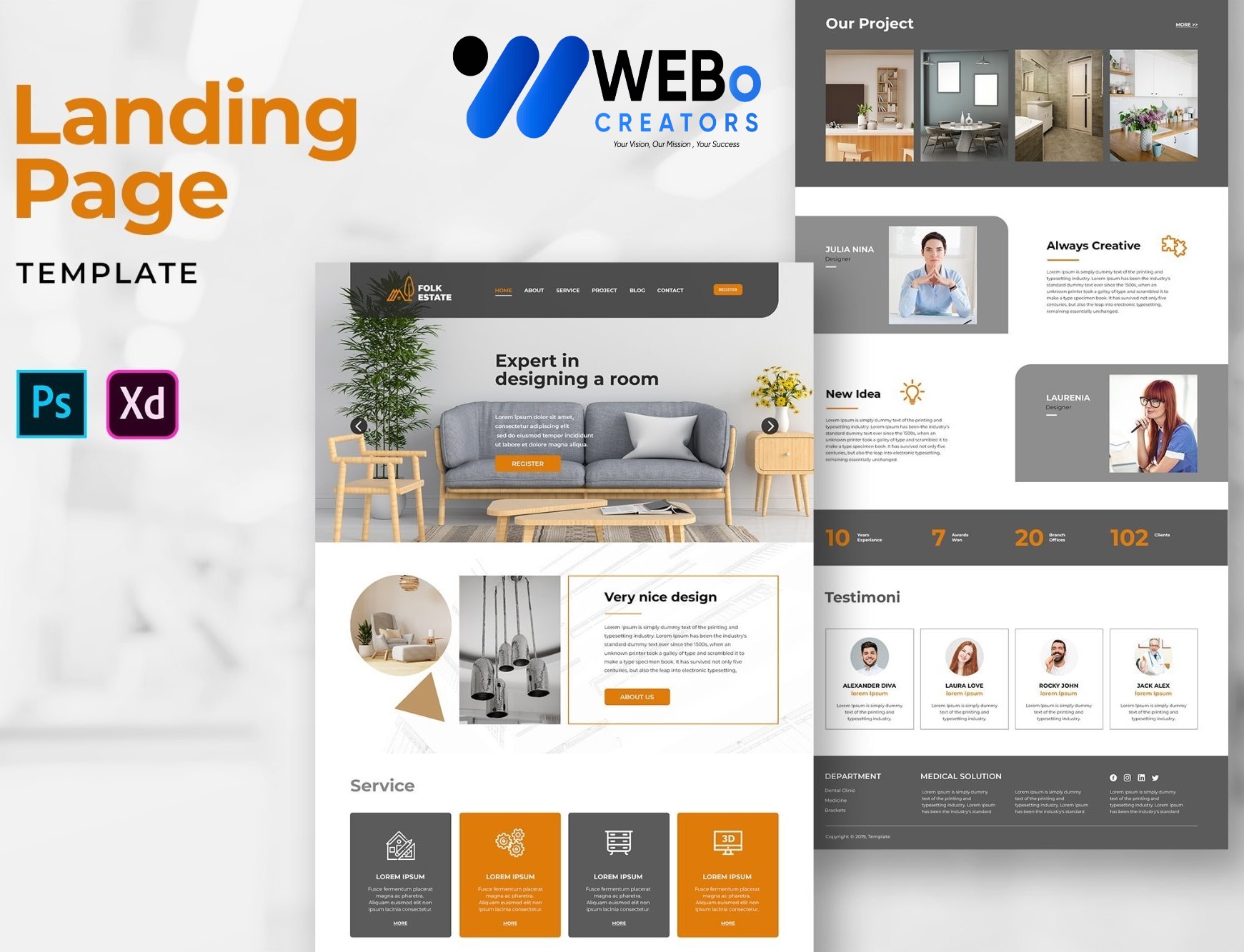 Creative Landing Page Designs, Themes, Graphic Elements for Edinburgh, UK Businesses 2026