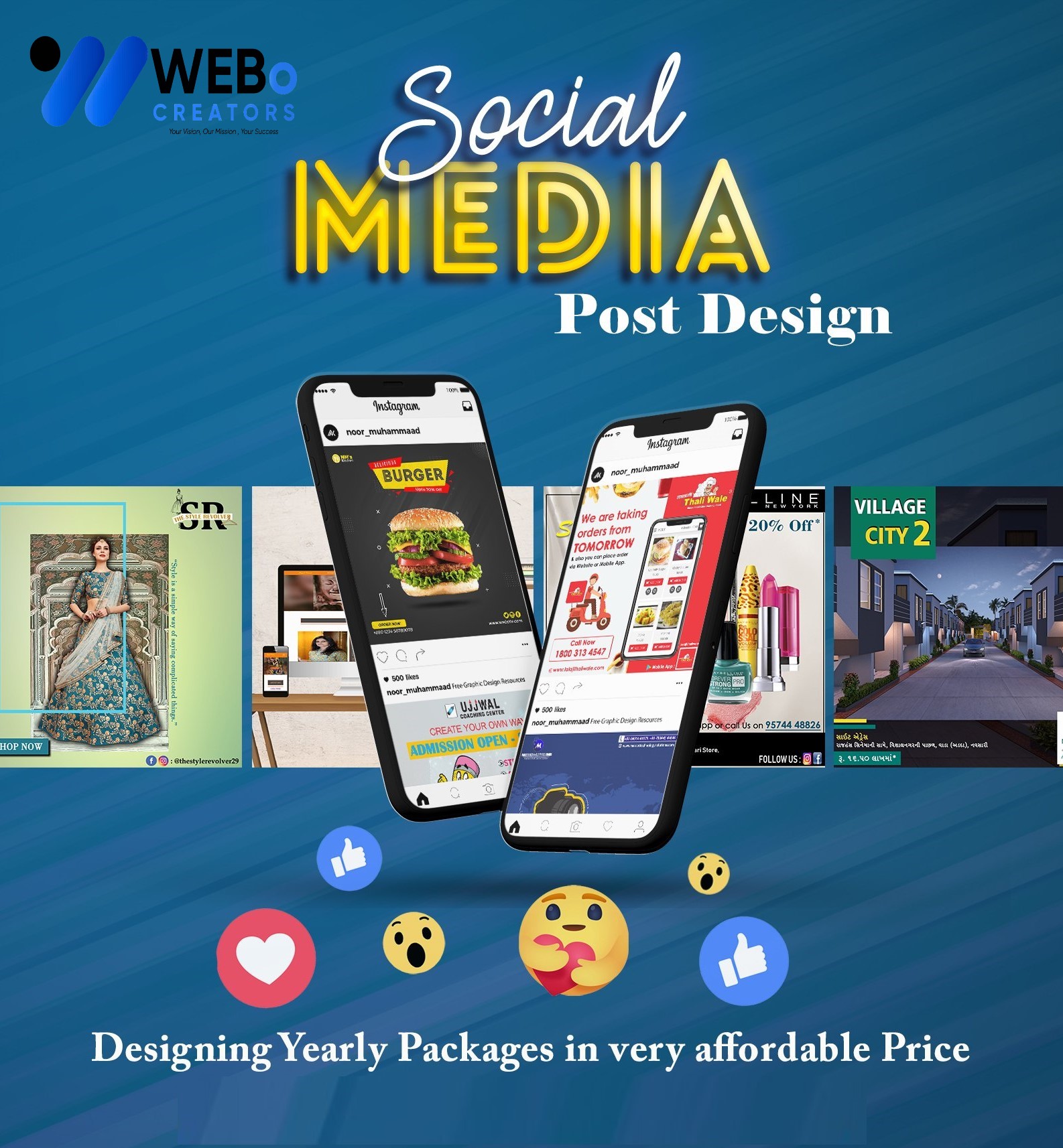 Social Media Post Design Services in Edinburgh, UK for Businesses and Brands